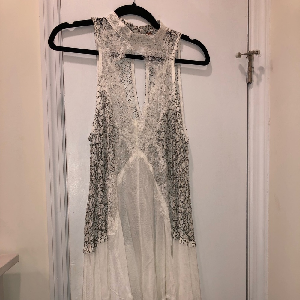 NWOT Free People Lace Halter Dress/Cover up!
